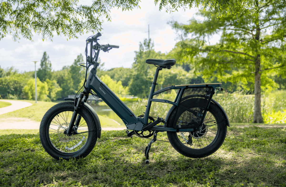 Velotric Go 1 Ebike in Forest lifestyle image