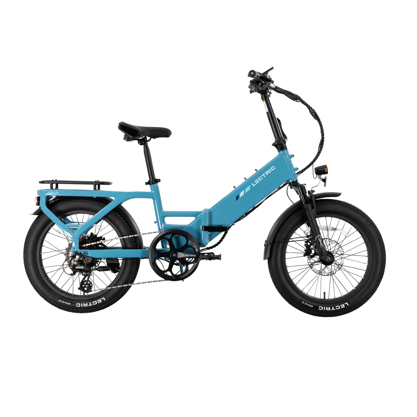 XP4 750 Step-Thru Raindrop Blue + FREE LevelUp Rack, Phone Mount, Suspension Seat Post, Elite Headlight, Bike Lock ($365 Value)