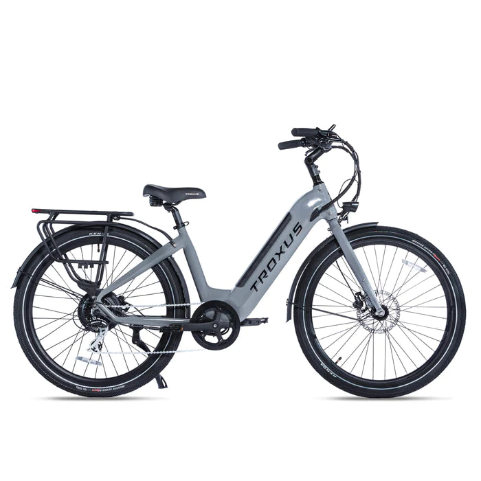 Troxus Trax Commuter E-Bike Grey / 500W/15Ah (Rigid) / S - Step Thru Troxus Trax Commuter E-Bike Grey / 500W/15Ah (Rigid) / S - Step Thru