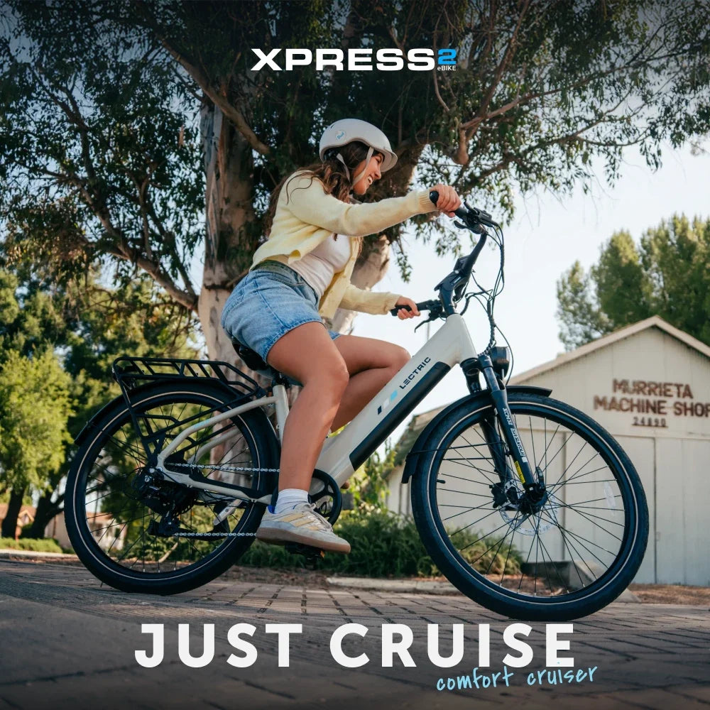XPress2 Stratus White Cruiser eBike