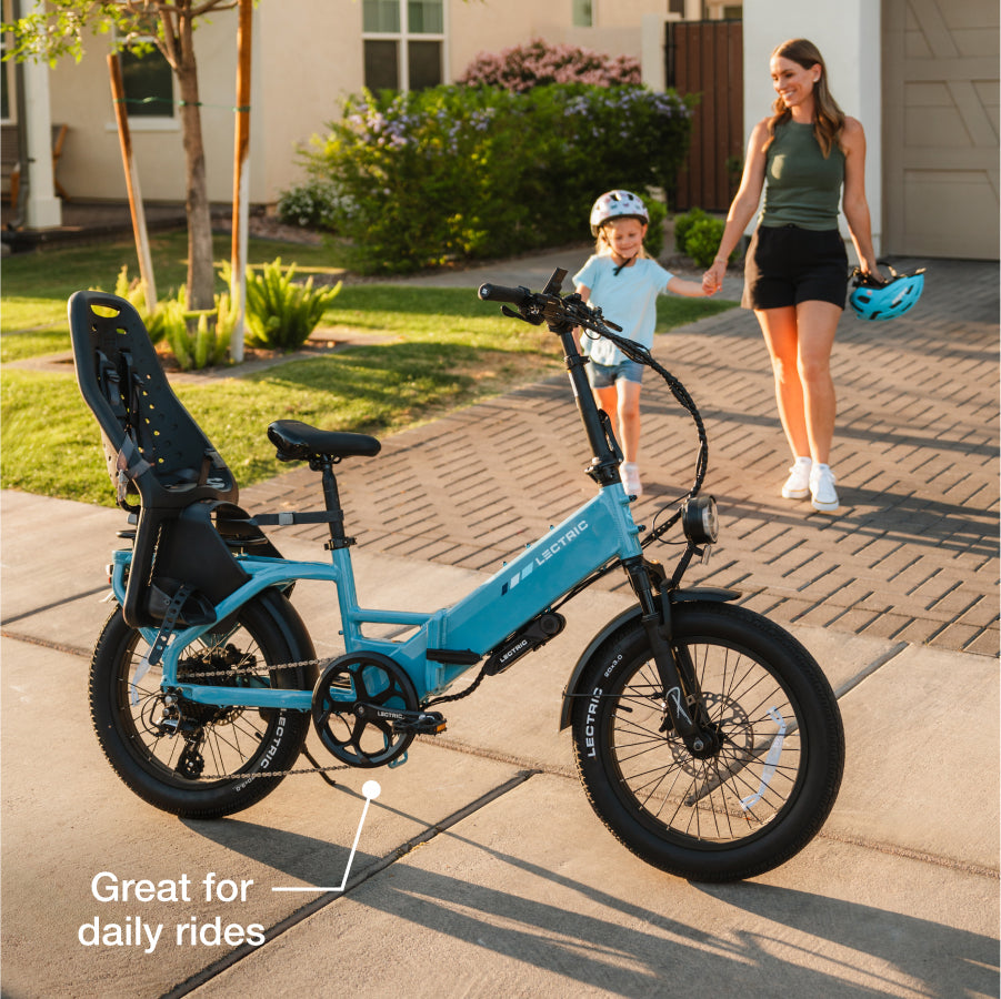 XP4 750 Step-Thru Raindrop Blue + FREE LevelUp Rack, Phone Mount, Suspension Seat Post, Elite Headlight, Bike Lock ($365 Value)