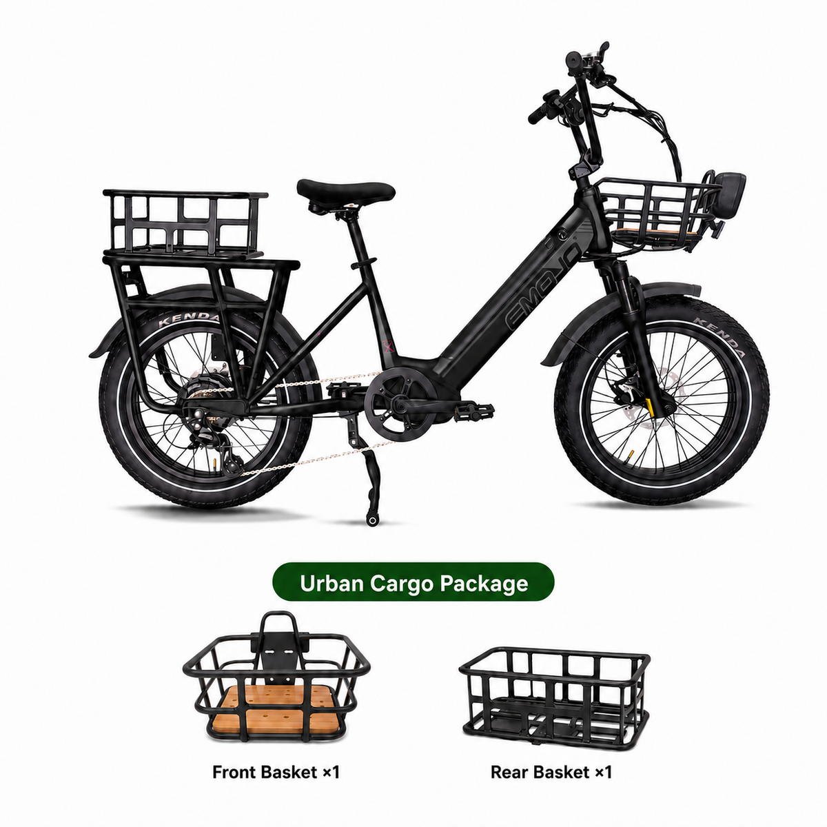 EMOJO Cargo Xplorer e-bike - Matte Black - image 2