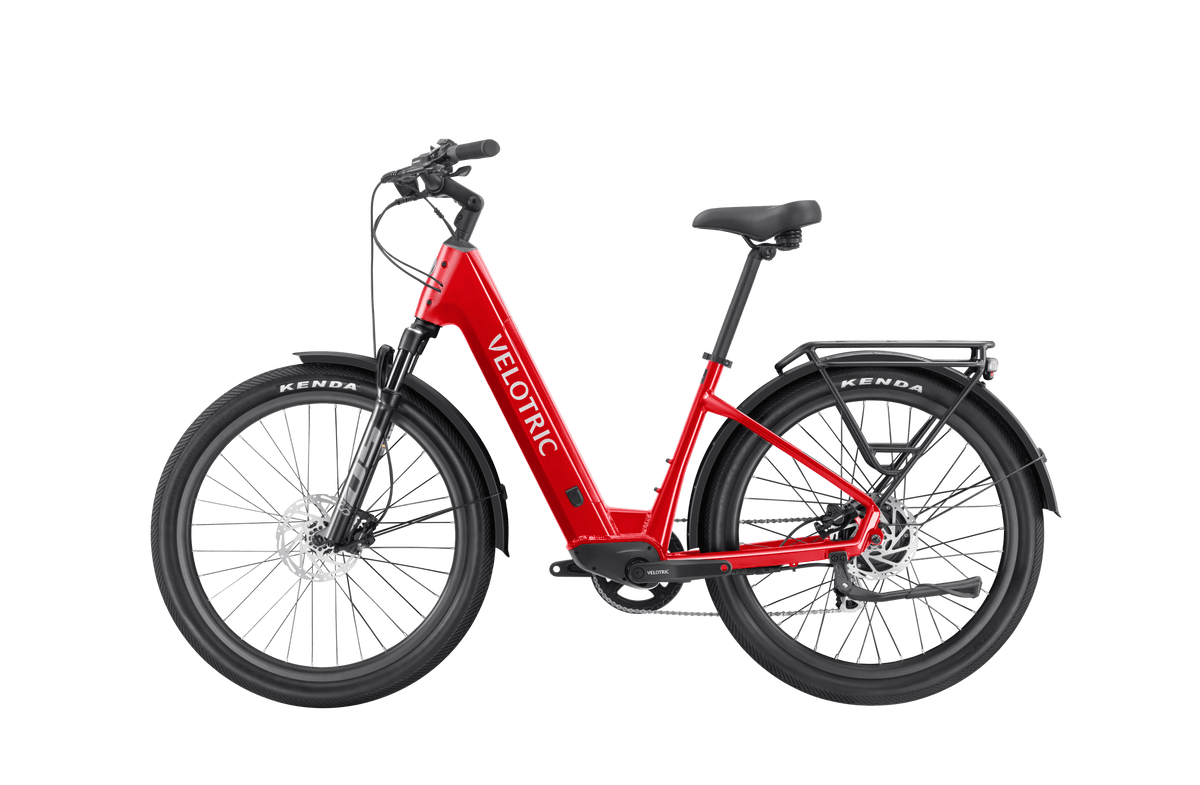 Velotric Discover 2 Ebike in Cherry Crimson left-side view