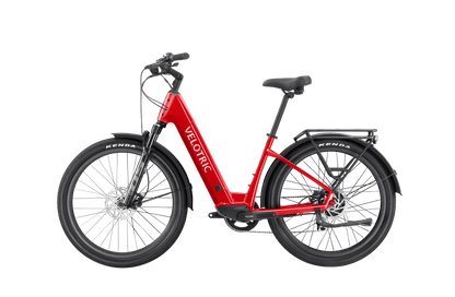 Velotric Discover 2 Ebike in Cherry Crimson left-side view