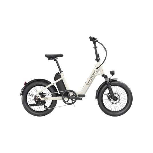 Velotric Fold 1 Lite Ebike in Moonlight White right-side view