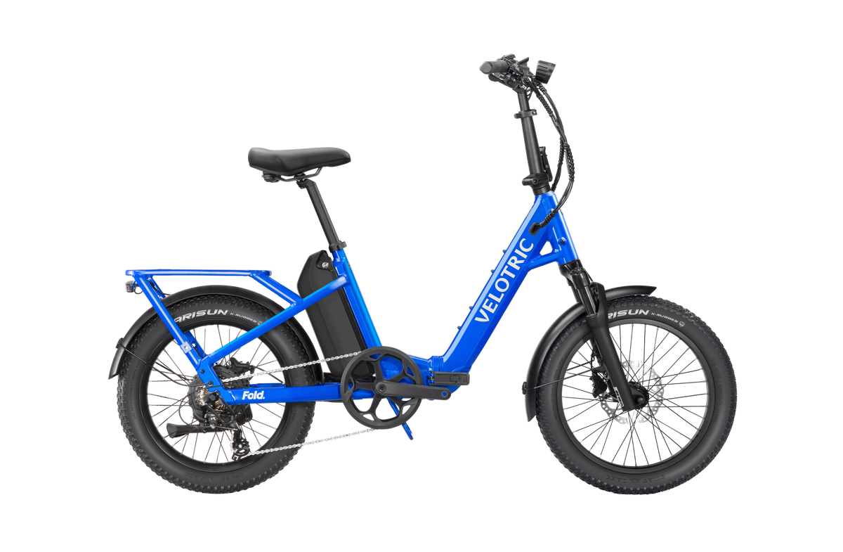 Velotric Fold 1 Plus Ebike in Electric Blue right-side view