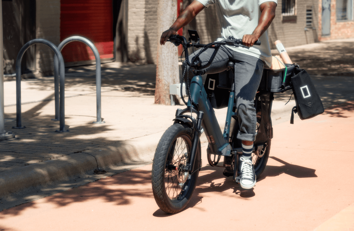 Velotric Go 1 Ebike in Forest lifestyle image