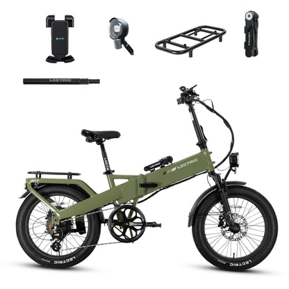 XP4 750 Pine Green + FREE LevelUp Rack, Bike Lock, Phone Mount, Elite Headlight, Suspension Seat Post ($505 Value) [CA]