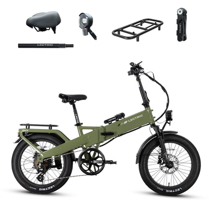 XP4 750 Pine Green + FREE LevelUp Rack, Suspension Seat Post, Elite Headlight, Bike Lock, Phone Mount ($365 Value)