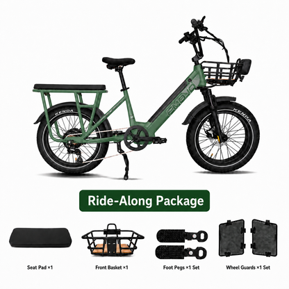 EMOJO Cargo Xplorer e-bike - Metallic Green - image 3
