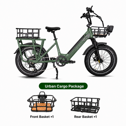 EMOJO Cargo Xplorer e-bike - Metallic Green - image 2
