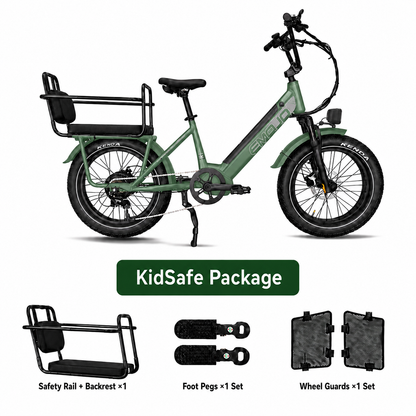 EMOJO Cargo Xplorer e-bike - Metallic Green - image 4