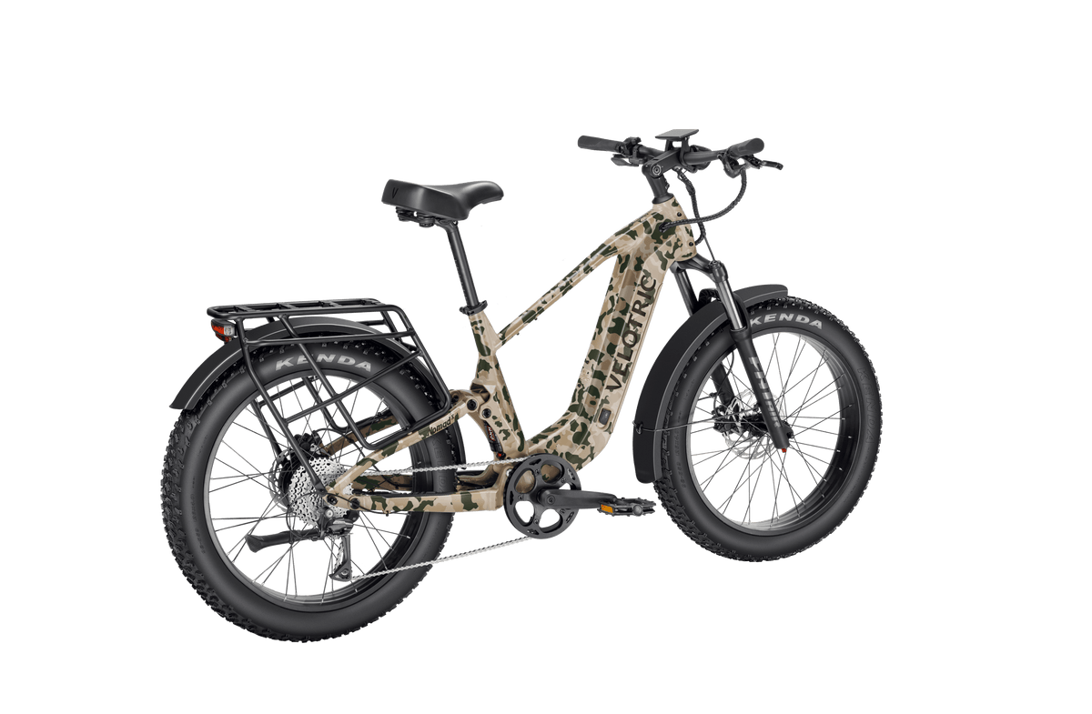 Velotric Nomad 2X Full Suspension Fat Tire Ebike rear view