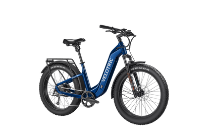 Velotric Nomad 2 Fat Tire Ebike in Midnight Blue front view
