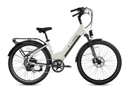 XPress2 Stratus White Cruiser + FREE Rear Rack, Fenders, Elite Headlight ($247 Value)