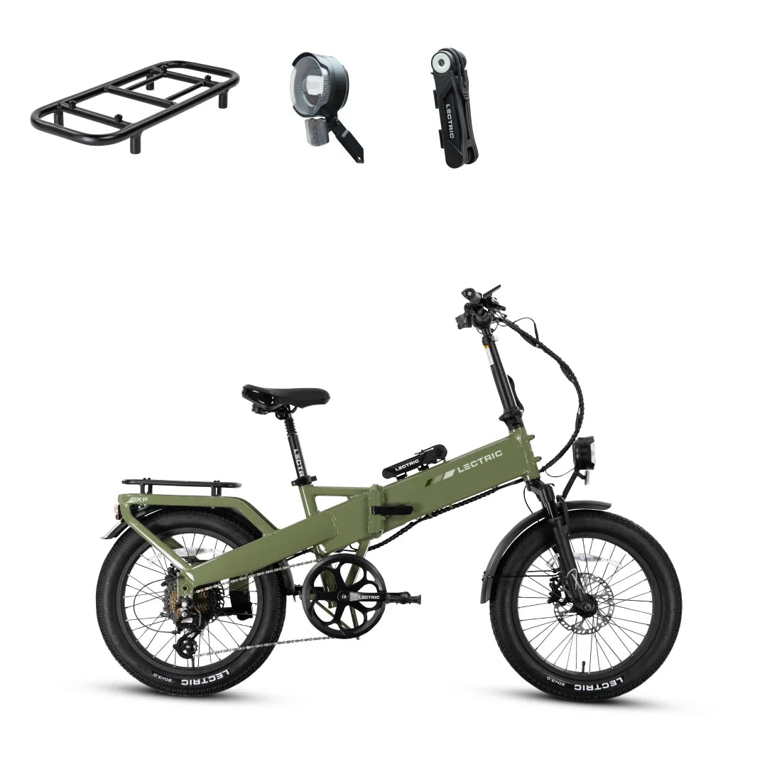 XP4 750 Pine Green + FREE LevelUp Rack, Bike Lock, Phone Mount, Elite Headlight, Suspension Seat Post ($505 Value) [CA]