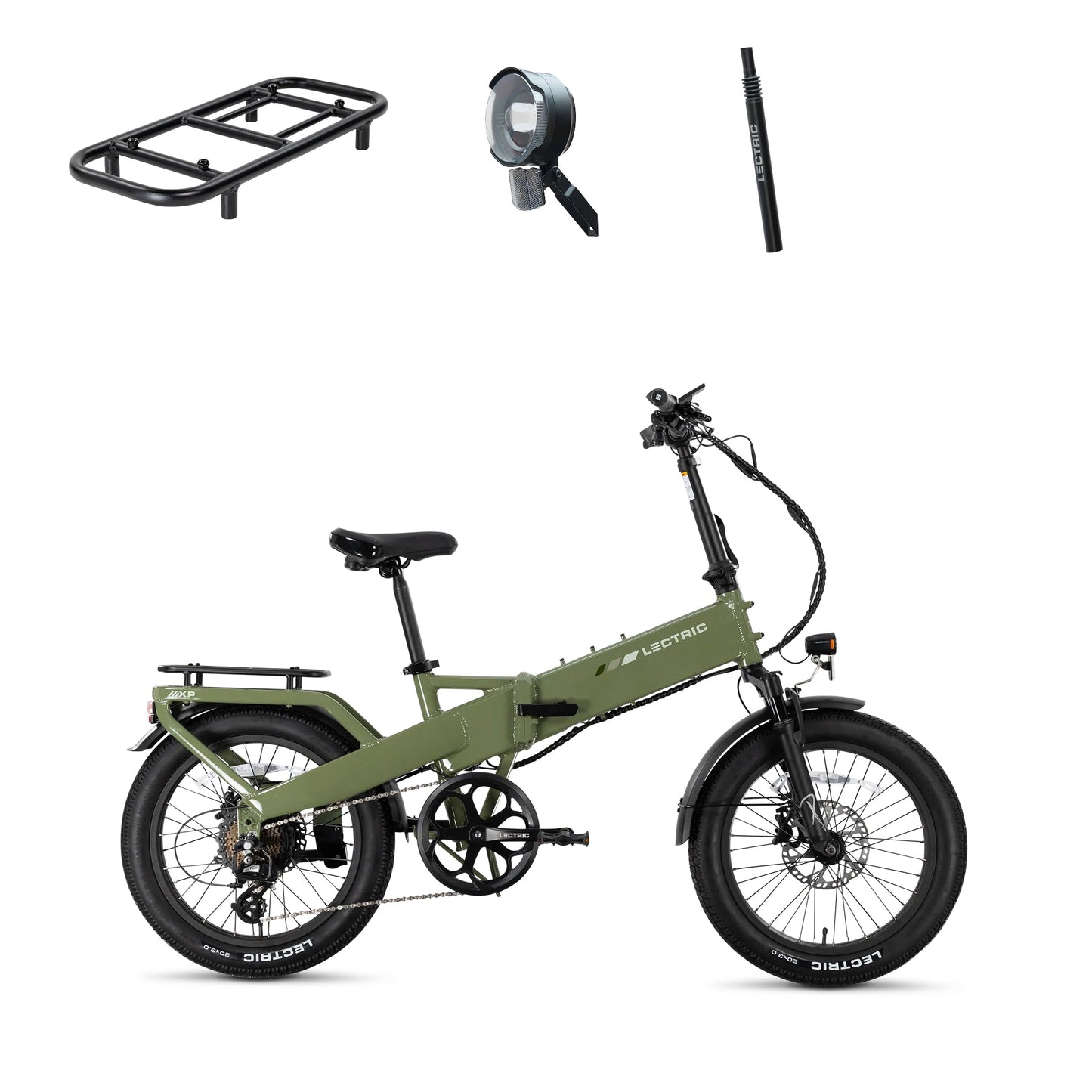 XP4 750 Pine Green + FREE LevelUp Rack, Bike Lock, Phone Mount, Elite Headlight, Suspension Seat Post ($505 Value) [CA]