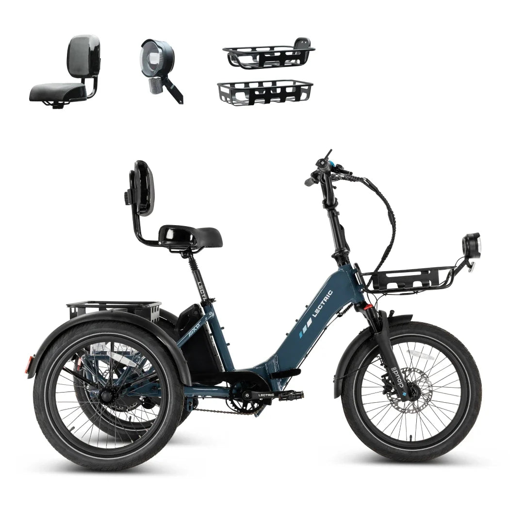 XP Trike2 750 Dusk Blue + FREE Support Seat, Elite Headlight, Suspension Seat Post, Cargo Baskets ($645 Value) [CA]