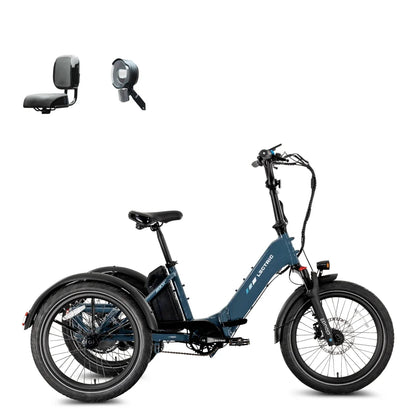 XP Trike2 750 Dusk Blue + FREE Support Seat, Elite Headlight, Suspension Seat Post, Cargo Baskets ($645 Value) [CA]