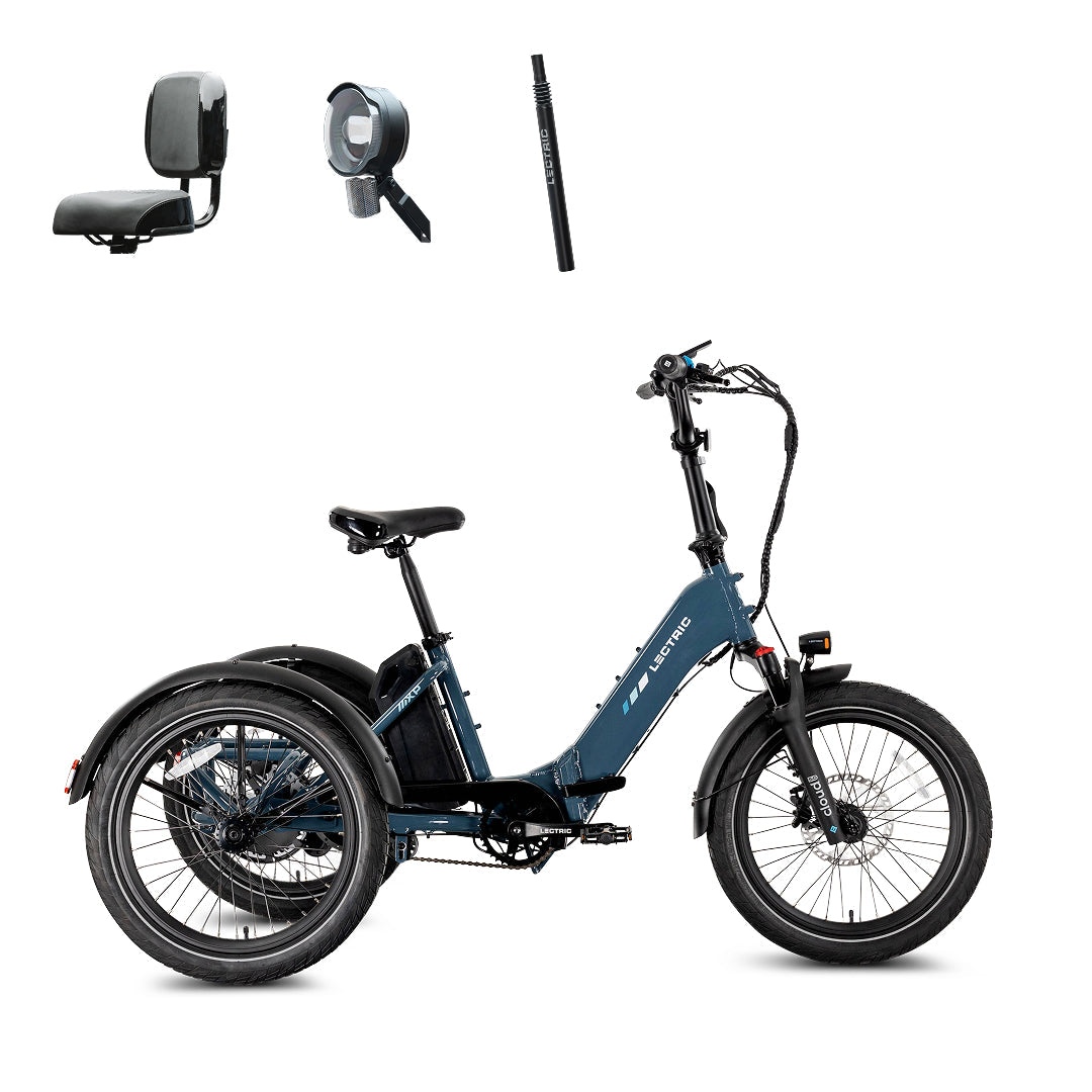 XP Trike2 750 Dusk Blue + FREE Support Seat, Elite Headlight, Suspension Seat Post, Cargo Baskets ($645 Value) [CA]