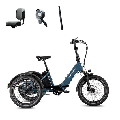 XP Trike2 750 Dusk Blue + FREE Support Seat, Elite Headlight, Suspension Seat Post, Cargo Baskets ($645 Value) [CA]