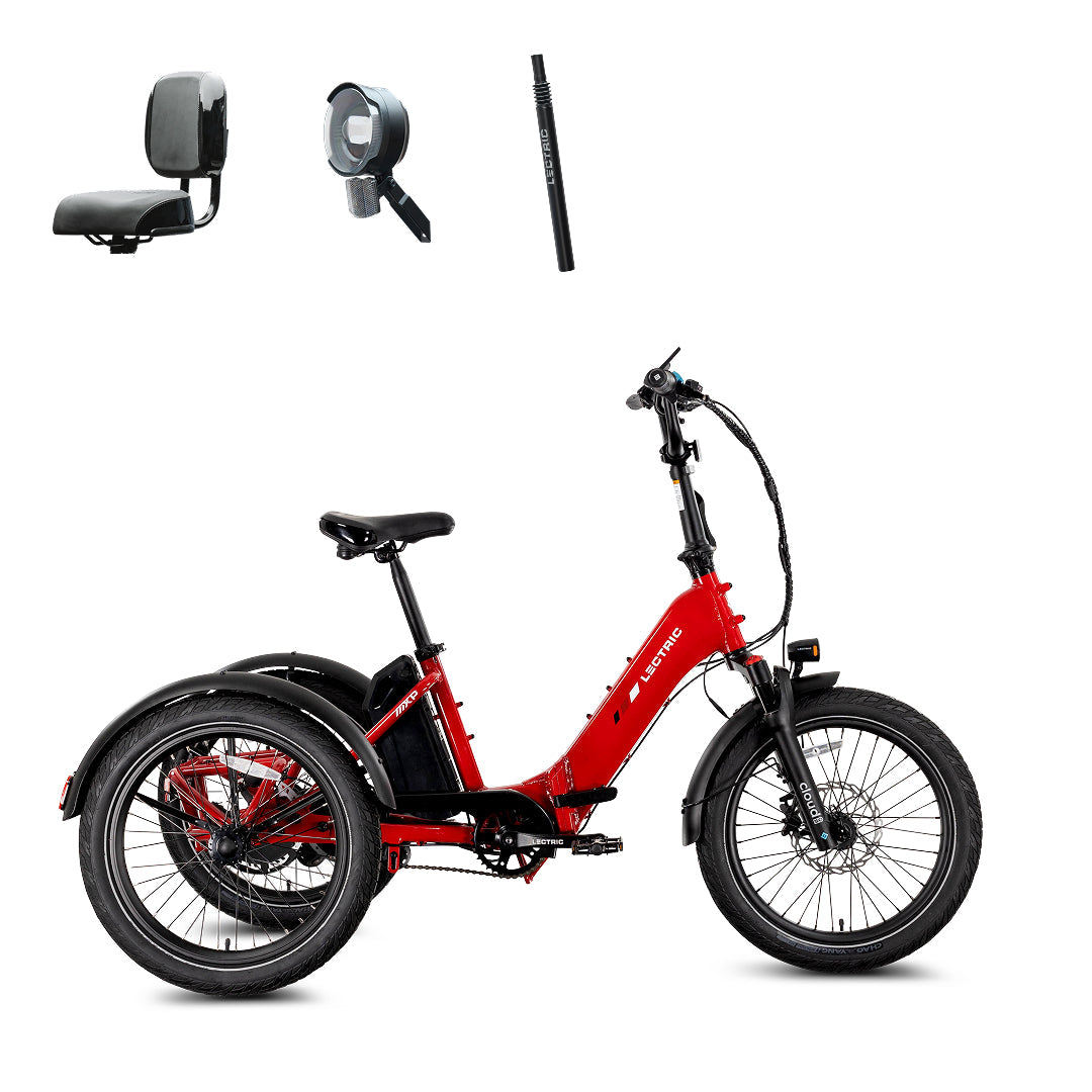 XP Trike2 750 Phoenix Red + FREE Support Seat, Elite Headlight, Suspension Seat Post, Cargo Baskets ($645 Value) [CA]