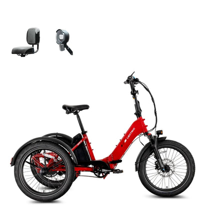 XP Trike2 750 Phoenix Red + FREE Support Seat, Elite Headlight, Suspension Seat Post, Cargo Baskets ($645 Value) [CA]