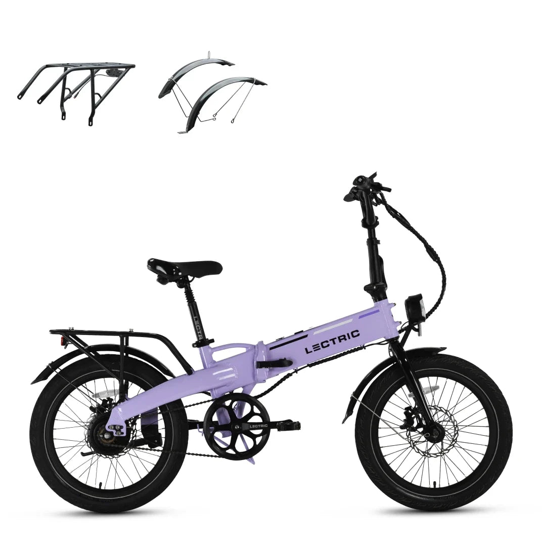XP Lite2 Lavender Haze Long-Range + FREE Rear Rack, Fenders, Elite Headlight, Suspension Seat Post ($496 Value) [CA]