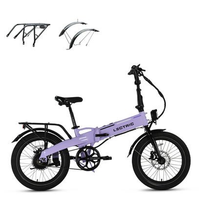 XP Lite2 Lavender Haze Long-Range + FREE Rear Rack, Fenders, Elite Headlight, Suspension Seat Post ($496 Value) [CA]