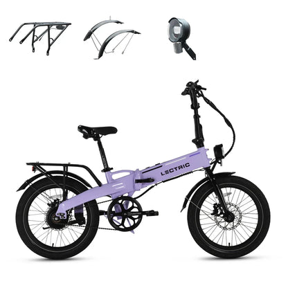 XP Lite2 Lavender Haze Long-Range + FREE Rear Rack, Fenders, Elite Headlight, Suspension Seat Post ($496 Value) [CA]