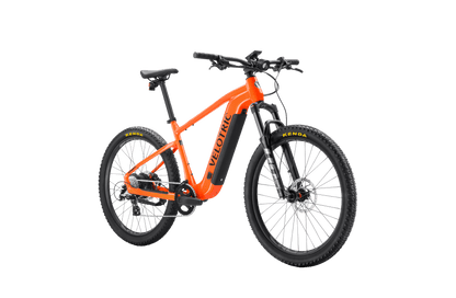 Velotric Summit 1 Ebike in Sunrise Orange front three-quarter view