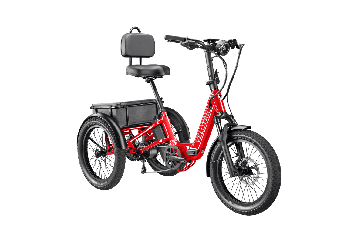 Velotric Triker Electric Tricycle in Cherry Crimson front view