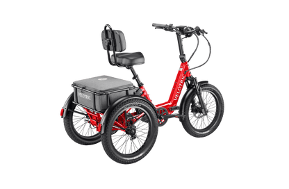 Velotric Triker Electric Tricycle in Cherry Crimson rear view