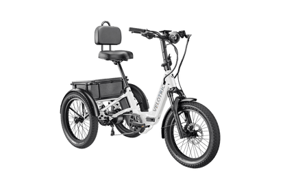 Velotric Triker Electric Tricycle in Pearl White front view