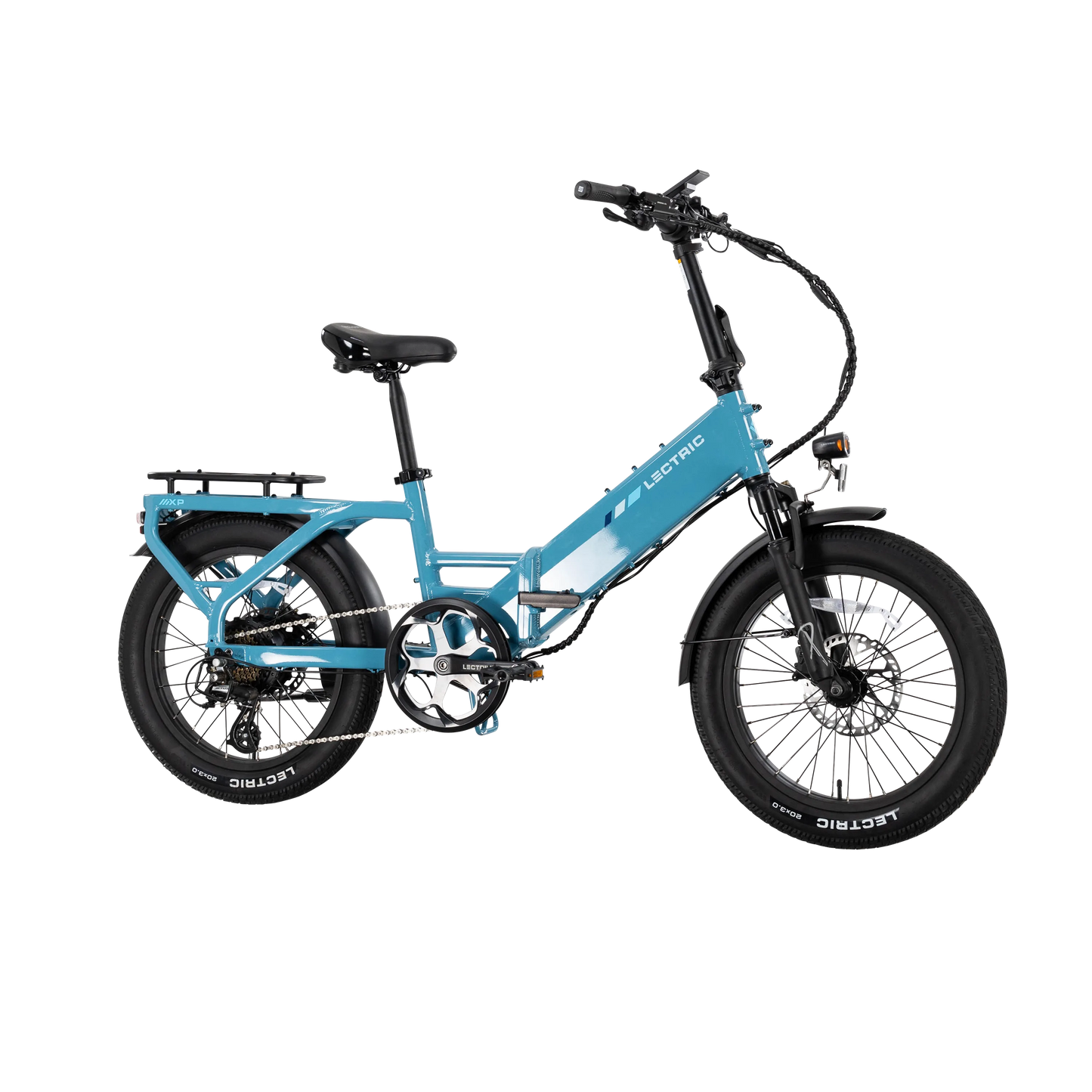 XP4 750 Step-Thru Raindrop Blue + FREE LevelUp Rack, Bike Lock, Phone Mount, Elite Headlight, Suspension Seat Post ($505 Value) [CA]
