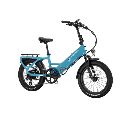 XP4 750 Step-Thru Raindrop Blue + FREE LevelUp Rack, Bike Lock, Phone Mount, Elite Headlight, Suspension Seat Post ($505 Value) [CA]