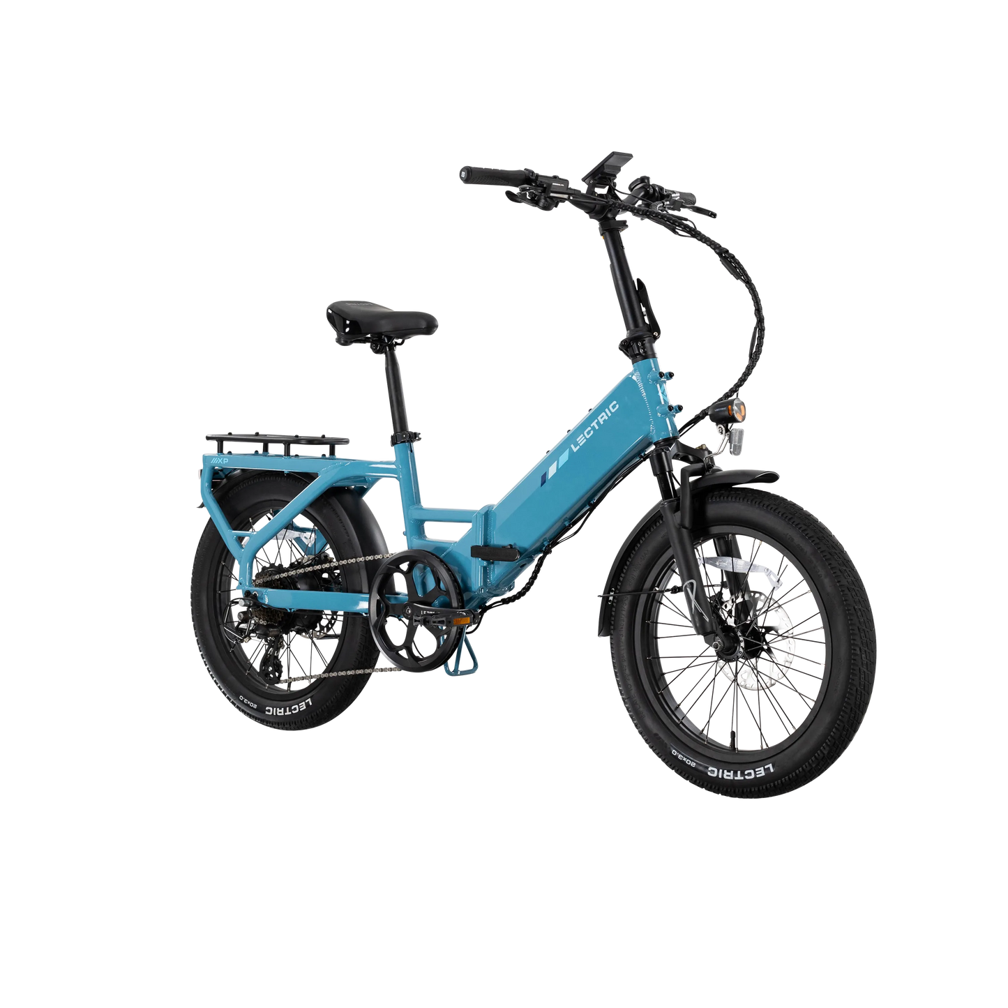 XP4 750 Step-Thru Raindrop Blue + FREE LevelUp Rack, Phone Mount, Suspension Seat Post, Elite Headlight, Bike Lock ($365 Value)