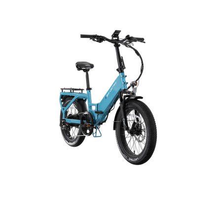 XP4 750 Step-Thru Raindrop Blue + FREE LevelUp Rack, Bike Lock, Phone Mount, Elite Headlight, Suspension Seat Post ($505 Value) [CA]