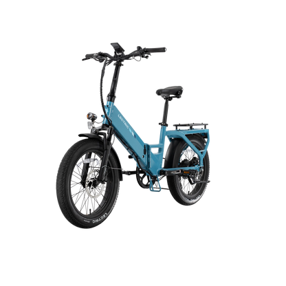XP4 750 Step-Thru Raindrop Blue + FREE LevelUp Rack, Phone Mount, Suspension Seat Post, Elite Headlight, Bike Lock ($365 Value)