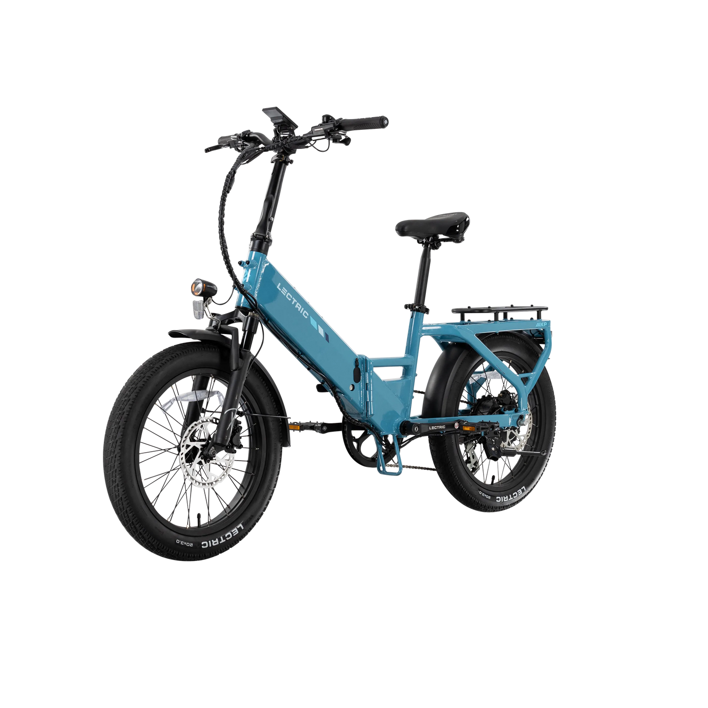 XP4 750 Step-Thru Raindrop Blue + FREE LevelUp Rack, Phone Mount, Suspension Seat Post, Elite Headlight, Bike Lock ($365 Value)