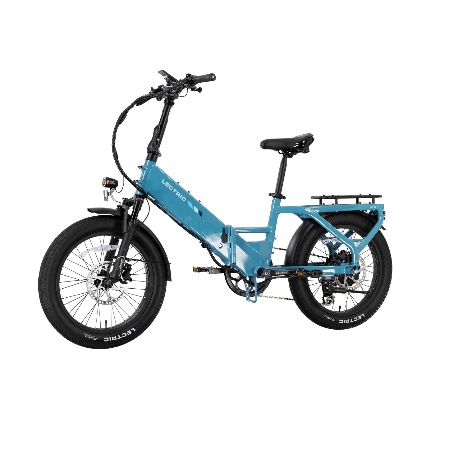 XP4 750 Step-Thru Raindrop Blue + FREE LevelUp Rack, Bike Lock, Phone Mount, Elite Headlight, Suspension Seat Post ($505 Value) [CA]