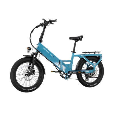 XP4 750 Step-Thru Raindrop Blue + FREE LevelUp Rack, Bike Lock, Phone Mount, Elite Headlight, Suspension Seat Post ($505 Value) [CA]