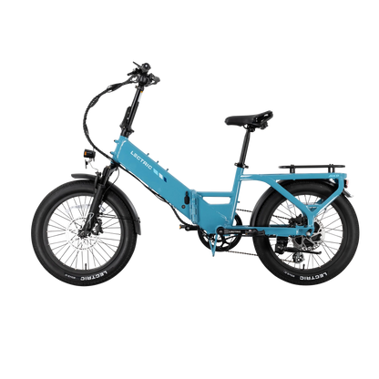 XP4 750 Step-Thru Raindrop Blue + FREE LevelUp Rack, Phone Mount, Suspension Seat Post, Elite Headlight, Bike Lock ($365 Value)