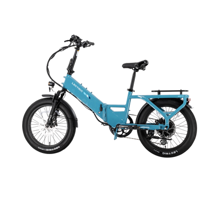 XP4 750 Step-Thru Raindrop Blue + FREE LevelUp Rack, Bike Lock, Phone Mount, Elite Headlight, Suspension Seat Post ($505 Value) [CA]