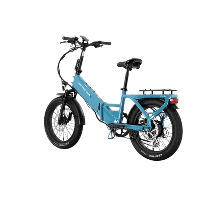 XP4 750 Step-Thru Raindrop Blue + FREE LevelUp Rack, Phone Mount, Suspension Seat Post, Elite Headlight, Bike Lock ($365 Value)