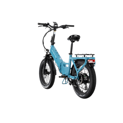 XP4 750 Step-Thru Raindrop Blue + FREE LevelUp Rack, Bike Lock, Phone Mount, Elite Headlight, Suspension Seat Post ($505 Value) [CA]