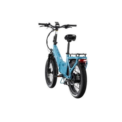 XP4 750 Step-Thru Raindrop Blue + FREE LevelUp Rack, Bike Lock, Phone Mount, Elite Headlight, Suspension Seat Post ($505 Value) [CA]