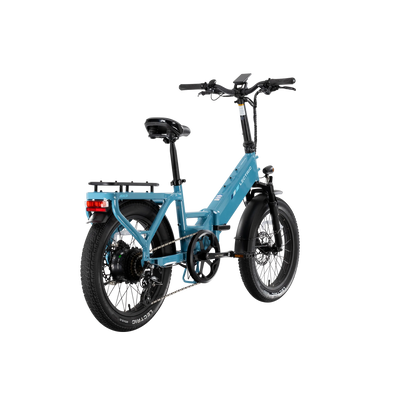 XP4 750 Step-Thru Raindrop Blue + FREE LevelUp Rack, Phone Mount, Suspension Seat Post, Elite Headlight, Bike Lock ($365 Value)