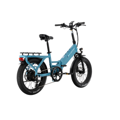 XP4 750 Step-Thru Raindrop Blue + FREE LevelUp Rack, Phone Mount, Suspension Seat Post, Elite Headlight, Bike Lock ($365 Value)