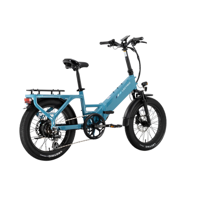 XP4 750 Step-Thru Raindrop Blue + FREE LevelUp Rack, Bike Lock, Phone Mount, Elite Headlight, Suspension Seat Post ($505 Value) [CA]